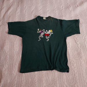 Distressed Dancing Skeletons Men's Tee